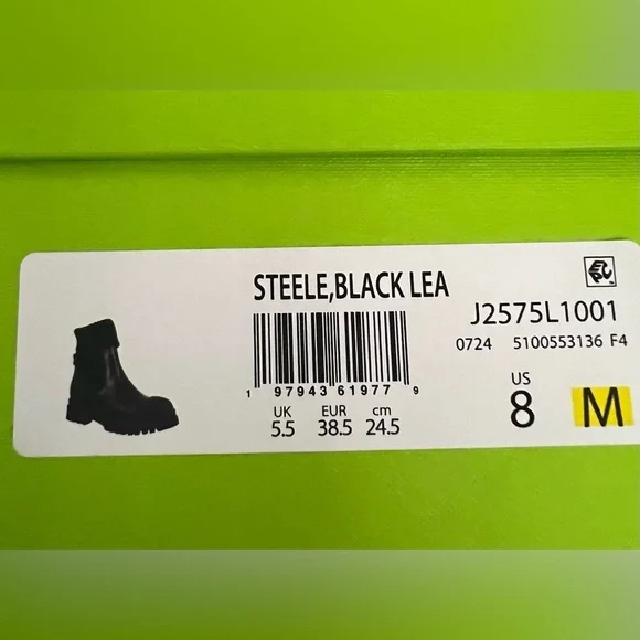 Sam Edelman Steele Knit Chelsea Black Leather Ankle Boots - Picture 9 of 9